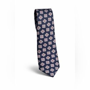 NEW! Daniel Cremieux Navy and Purple Patterned Slim Tie